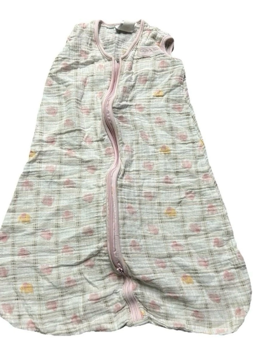 Halo Baby Girl Muslin Sleep Sack 2 Way Zipper Size Medium 6-12 Months